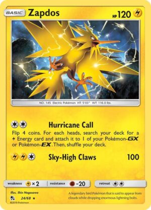 Zapdos 24/68 - Hidden Fates