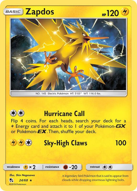 Zapdos 24/68 - Hidden Fates