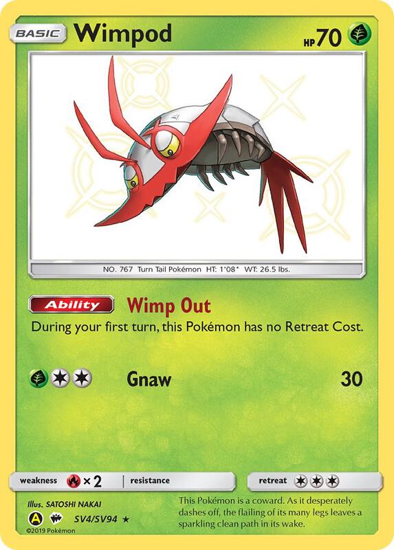 Karta Pokemon Wimpod - Hidden Fates: Shiny Vault SV4/SV94