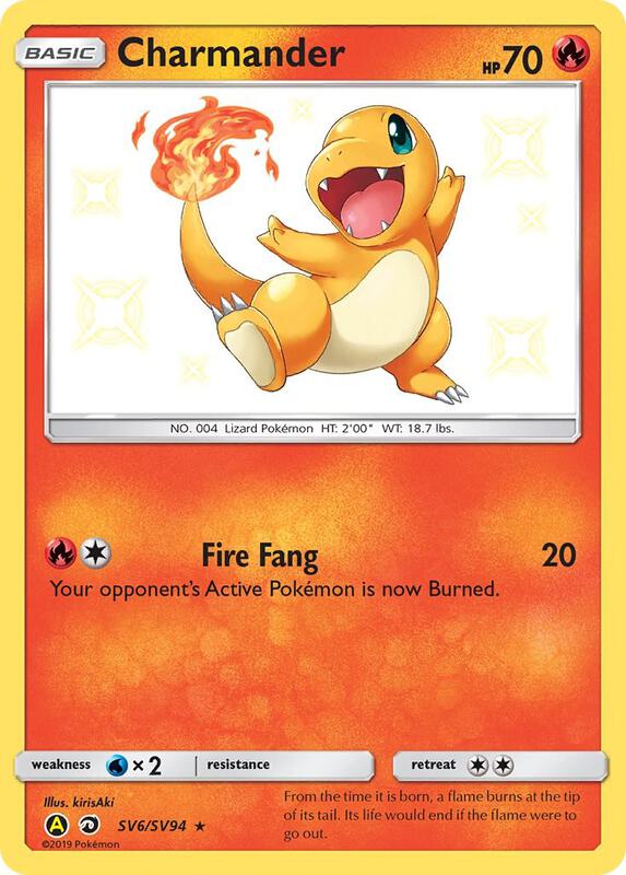 Karta Pokemon Charmander - Hidden Fates: Shiny Vault SV6/SV94