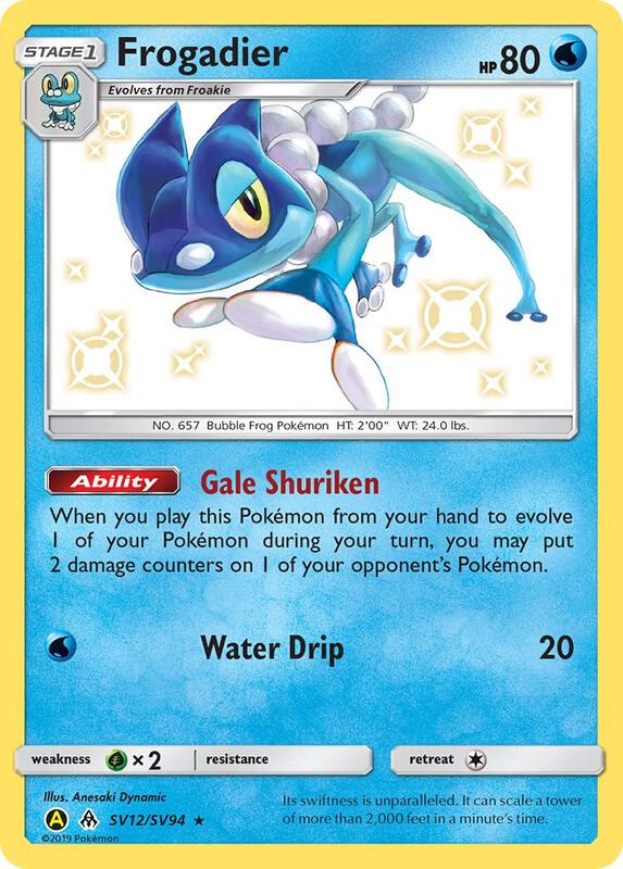 Karta Pokemon Frogadier - Hidden Fates: Shiny Vault SV12/SV94