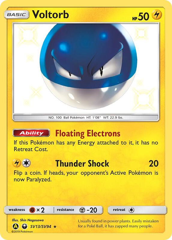Karta Pokemon Voltorb - Hidden Fates: Shiny Vault SV13/SV94