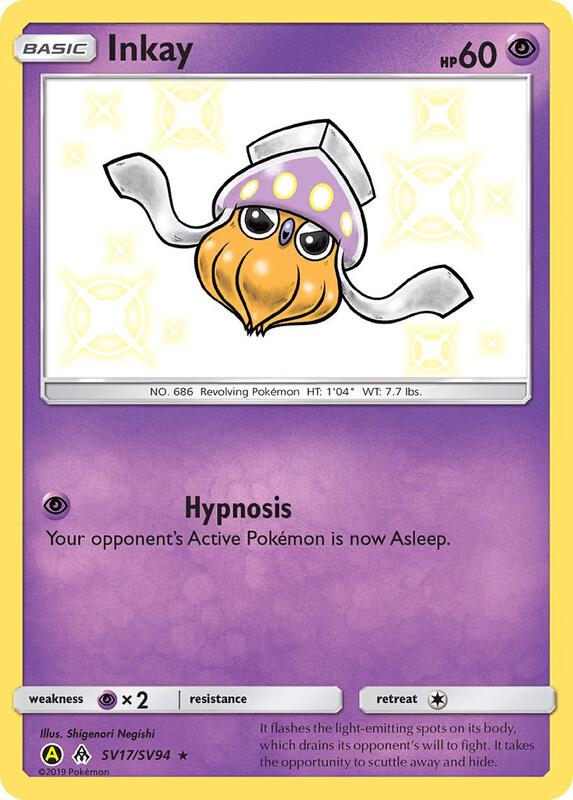 Karta Pokemon Inkay - Hidden Fates: Shiny Vault SV17/SV94