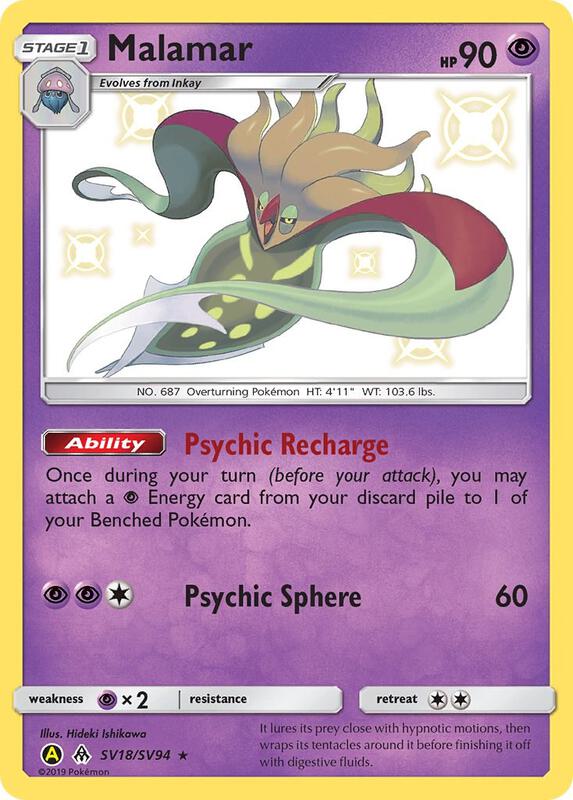 Karta Pokemon Malamar - Hidden Fates: Shiny Vault SV18/SV94