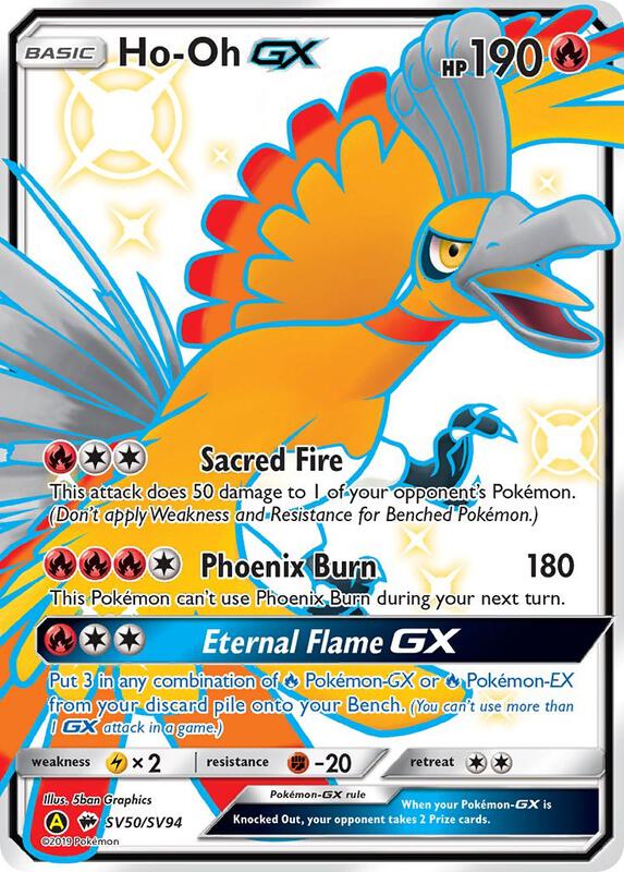 Karta Pokemon Ho-Oh GX - Hidden Fates: Shiny Vault SV50/SV94