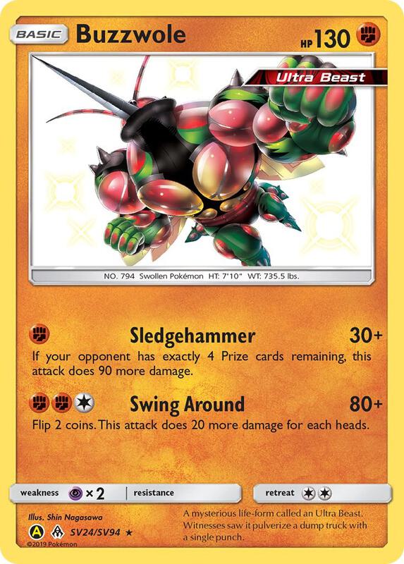 Karta Pokemon Buzzwole - Hidden Fates: Shiny Vault SV24/SV94
