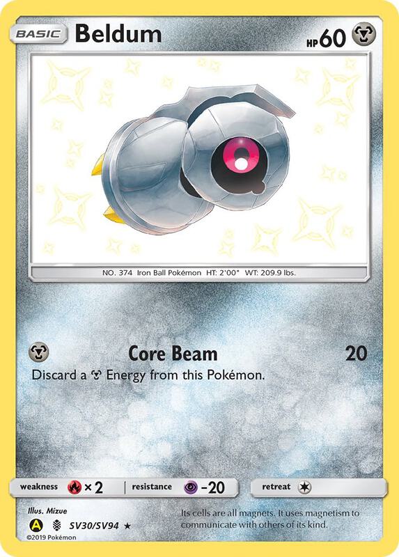 Karta Pokemon Beldum - Hidden Fates: Shiny Vault SV30/SV94
