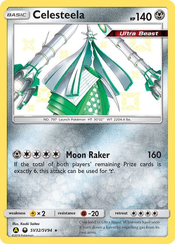 Karta Pokemon Celesteela - Hidden Fates: Shiny Vault SV32/SV94