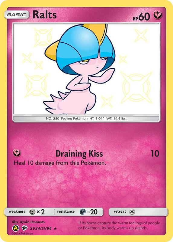 Karta Pokemon Ralts - Hidden Fates: Shiny Vault SV34/SV94