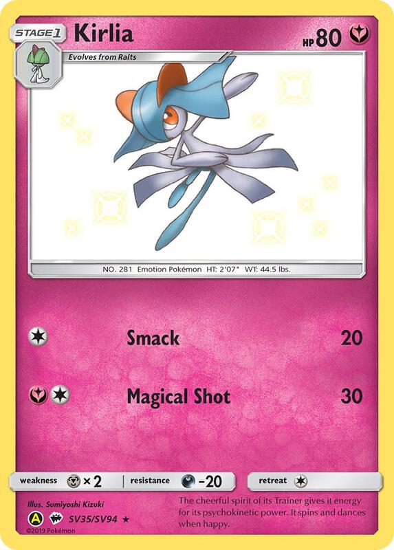 Karta Pokemon Kirlia - Hidden Fates: Shiny Vault SV35/SV94
