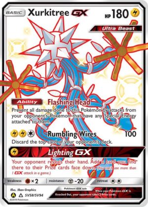Karta Pokemon Xurkitree GX - Hidden Fates: Shiny Vault SV58/SV94