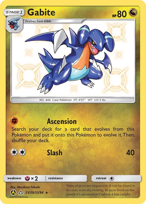 Karta Pokemon Gabite - Hidden Fates: Shiny Vault SV39/SV94