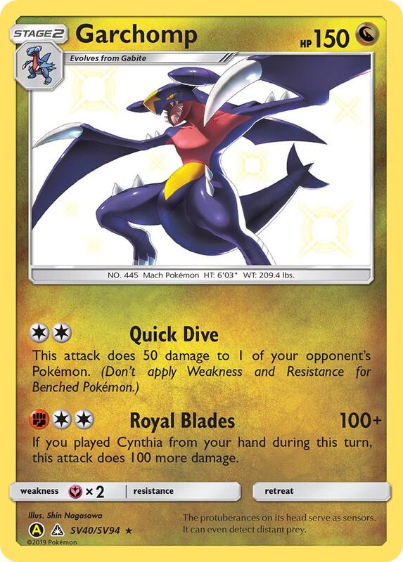 Karta Pokemon Garchomp - Hidden Fates: Shiny Vault SV40/SV94