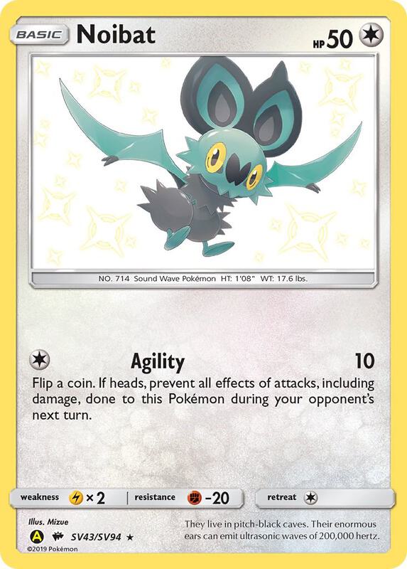Karta Pokemon Noibat - Hidden Fates: Shiny Vault SV43/SV94