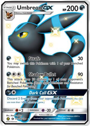 Karta Pokemon Umbreon GX - Hidden Fates: Shiny Vault SV69/SV94