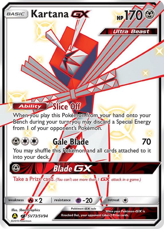 Karta Pokemon Kartana GX - Hidden Fates: Shiny Vault SV73/SV94
