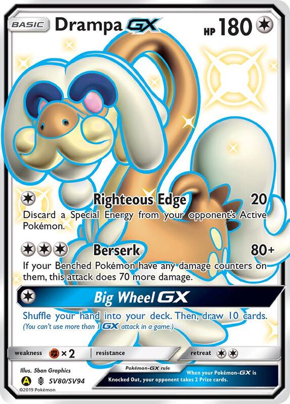 Karta Pokemon Drampa GX - Hidden Fates: Shiny Vault SV80/SV94