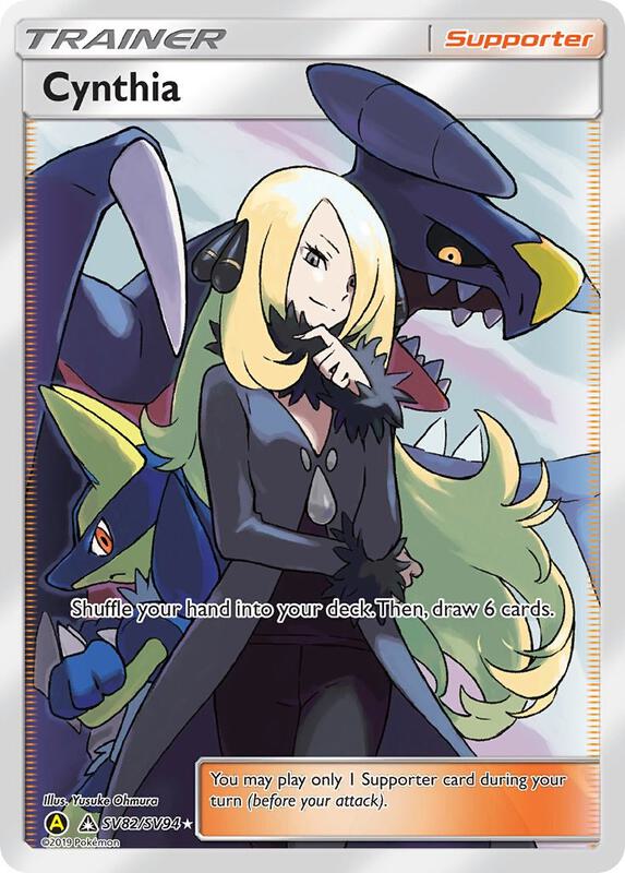 Karta Pokemon Cynthia - Hidden Fates: Shiny Vault SV82/SV94