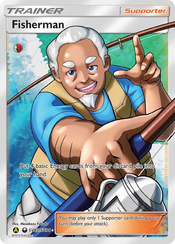 Karta Pokemon Fisherman - Hidden Fates: Shiny Vault SV83/SV94