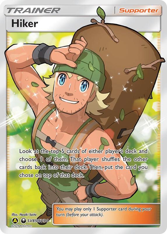 Karta Pokemon Hiker - Hidden Fates: Shiny Vault SV85/SV94
