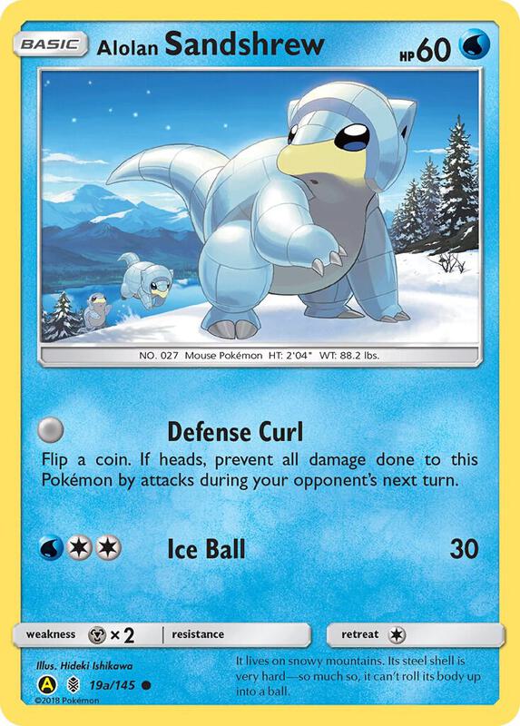 Karta Pokemon Alolan Sandshrew - 19a/145 - Alternate Art Promos 19a/145