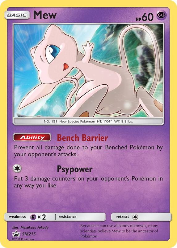 Karta Pokemon Mew - SM215 - SM Promos SM215