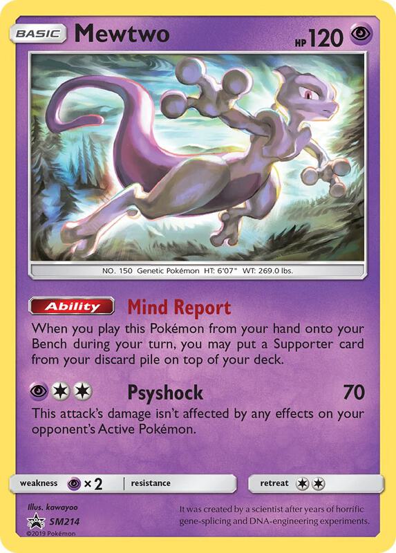 Karta Pokemon Mewtwo - SM214 - SM Promos SM214