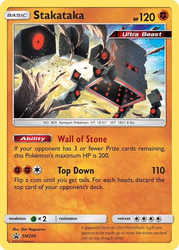 Karta Pokemon Stakataka - SM209 - SM Promos SM209