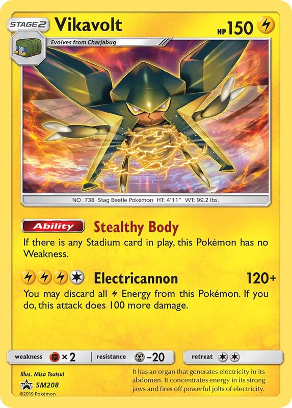 Karta Pokemon Vikavolt - SM208 - SM Promos SM208