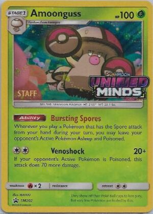 Karta Pokemon Amoonguss - SM202 (Prerelease) [Staff] - SM Promos SM202