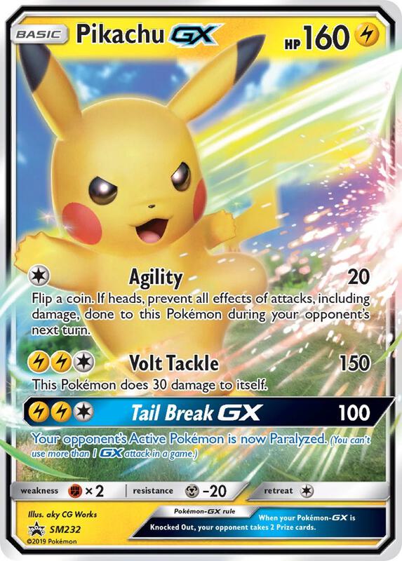 Karta Pokemon Pikachu GX - SM232 - SM Promos SM232