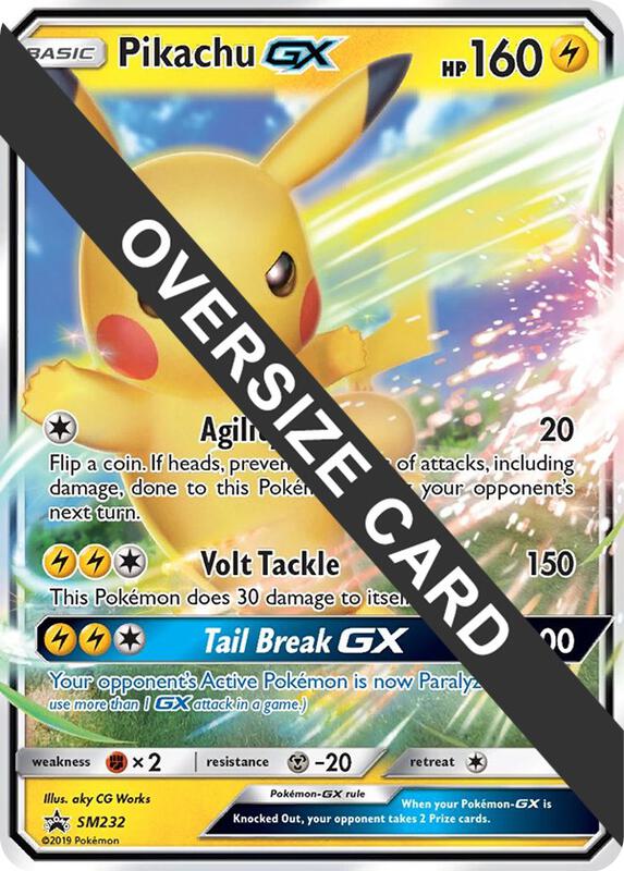 Karta Pokemon Pikachu GX - SM232 - Jumbo Cards SM232