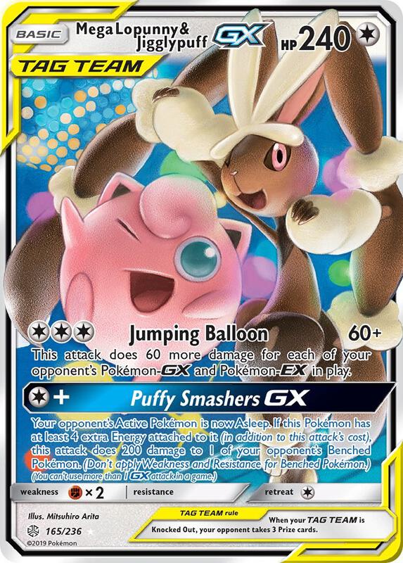 Mega Lopunny & Jigglypuff-GX 165/236 - Cosmic Eclipse