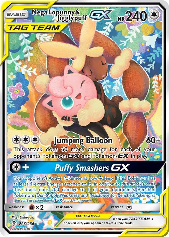 Mega Lopunny & Jigglypuff-GX 226/236 - Cosmic Eclipse
