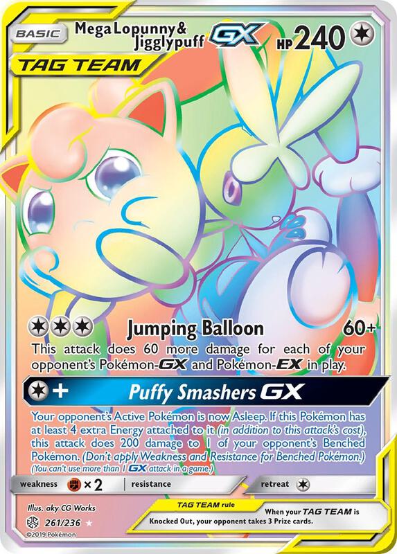 Mega Lopunny & Jigglypuff-GX 261/236 - Cosmic Eclipse