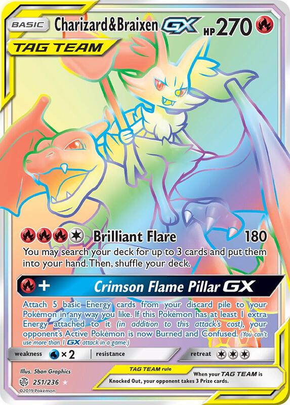 Charizard & Braixen-GX 251/236 - Cosmic Eclipse