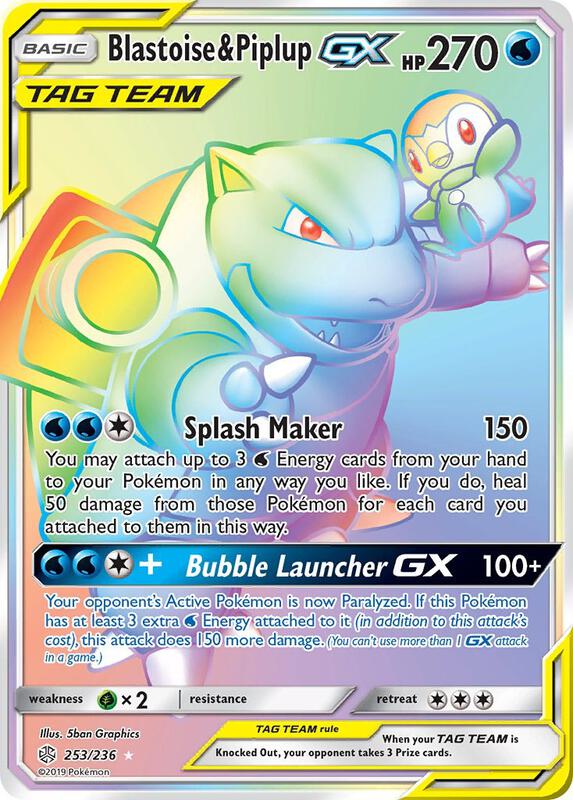 Blastoise & Piplup-GX 253/236 - Cosmic Eclipse