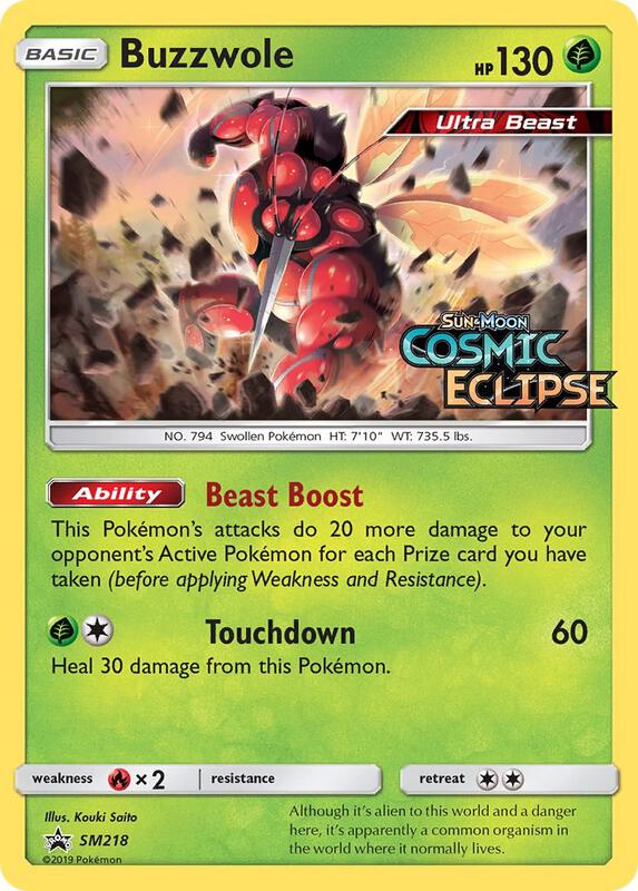 Karta Pokemon Buzzwole - SM218 (Prerelease) - SM Promos SM218