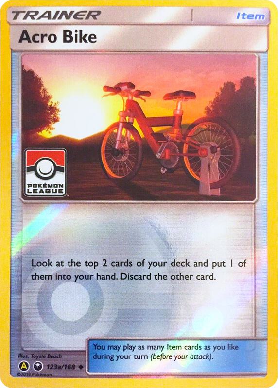 Karta Pokemon Acro Bike - 123a/168 (Pokemon League) - League & Championship Cards 123a/168