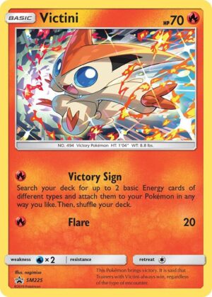 Karta Pokemon Victini - SM225 - SM Promos SM225