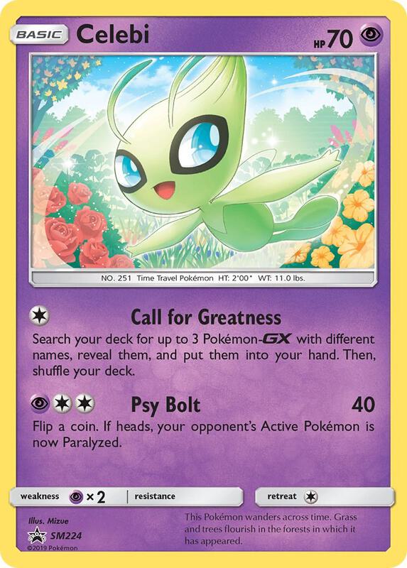 Karta Pokemon Celebi - SM224 - SM Promos SM224