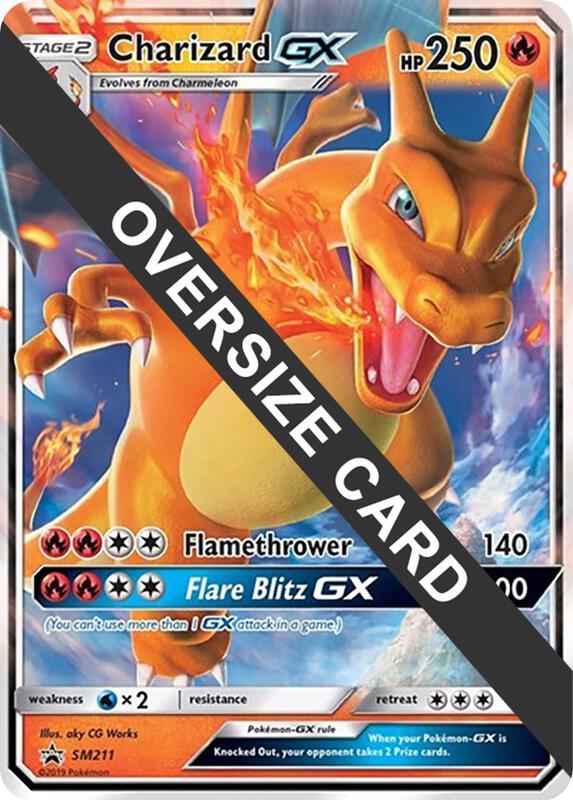 Karta Pokemon Charizard GX - SM211 (SM Black Star Promo) - Jumbo Cards SM211