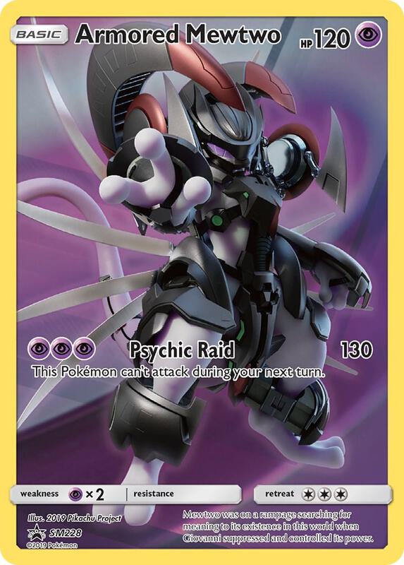 Karta Pokemon Armored Mewtwo - SM228 - SM Promos SM228