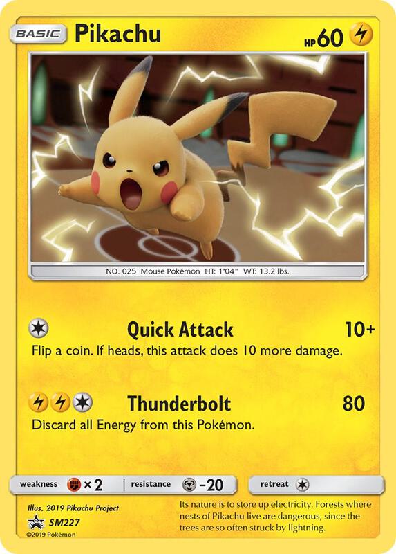 Karta Pokemon Pikachu - SM227 - SM Promos SM227