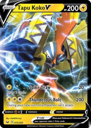 Tapu Koko V 072/202 - Sword & Shield