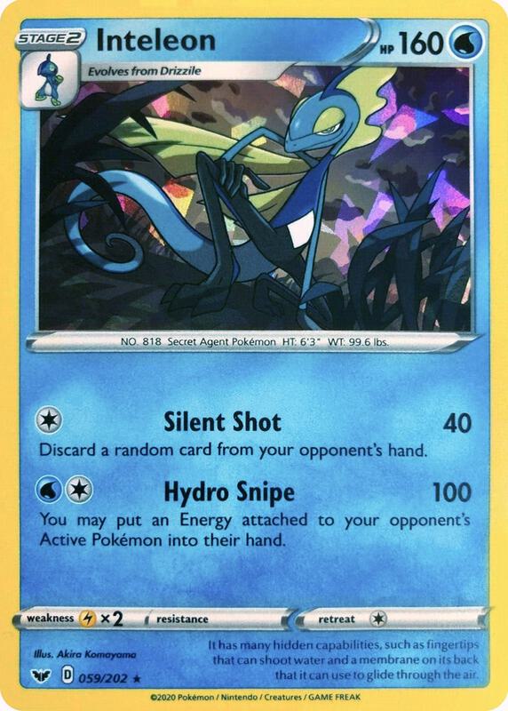 Karta Pokemon Inteleon 59/202 (Cracked Ice Holo) - Deck Exclusives