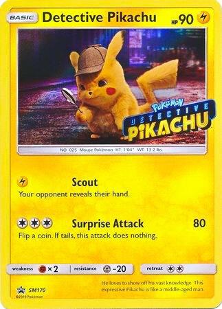 Karta Pokemon Detective Pikachu - SM170 (Stamped) - SM Promos SM170