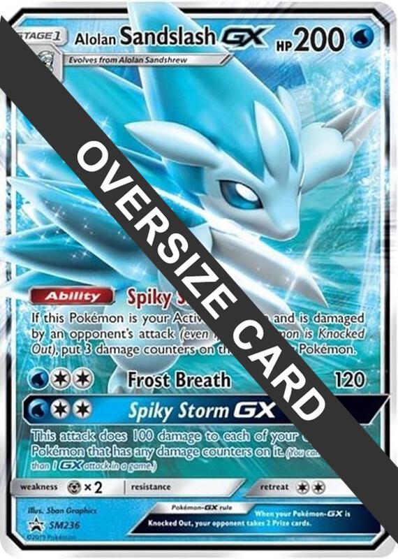 Karta Pokemon Alolan Sandslash GX - SM236 - Jumbo Cards SM236