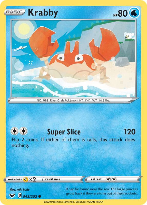 Krabby 043/202 - Sword & Shield
