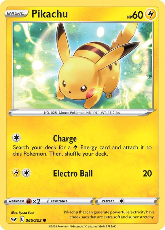 Pikachu 065/202 - Sword & Shield